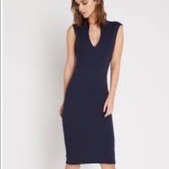 Mai Tai Dresses & Skirts - 2/$11 💙 Navy Deep V Body Con Dress. NWOT